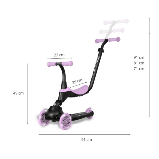 Qplay paspirtukas Sema Evo 5 in 1